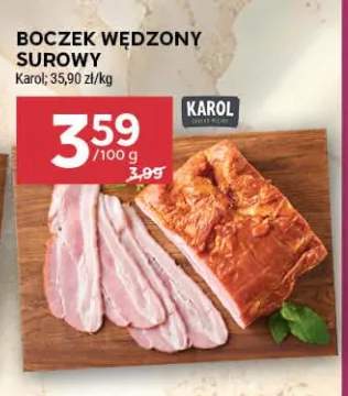 Boczek wędzony surowy Karol