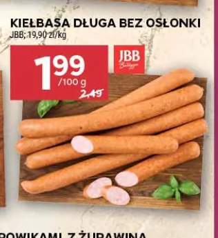Kiełbasa długa bez osłonki JBB