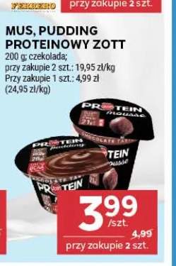 Pudding proteinowy Zott czekolada +1 wariant