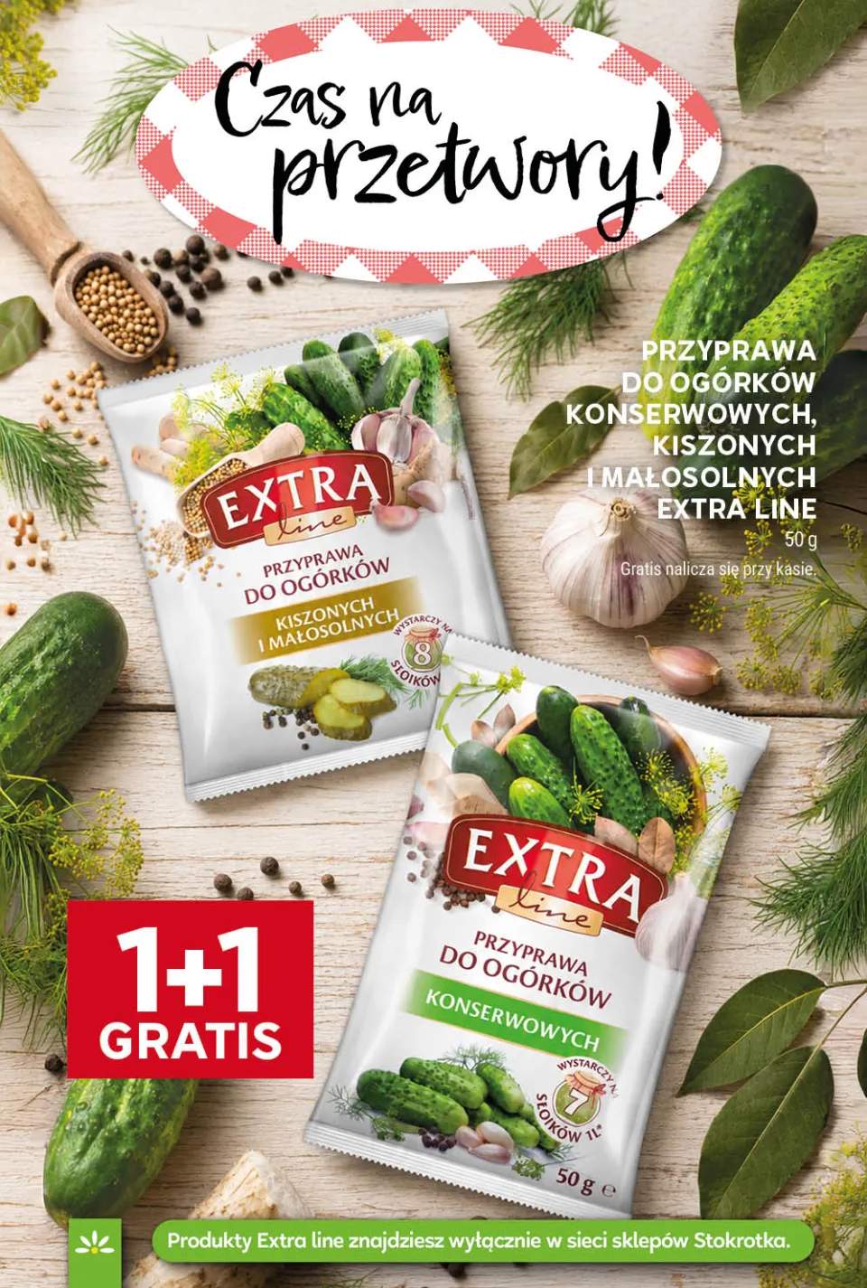 Przyprawa do ogórków kiszonych i małosolnych Extra Line +1 wariant