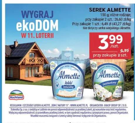 Serek Almette śmietankowy +1 wariant