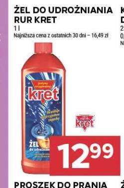 Żel do udrożniania rur Kret