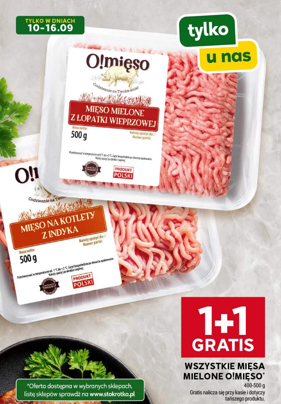 Mięsa mielone O!Mięso +2 warianty