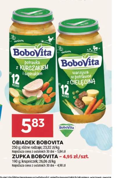 Obiadek BoboVita potrawka z kurczakiem i szpinakiem +2 warianty