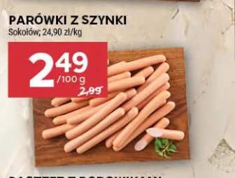 Parówki z szynki Sokołów