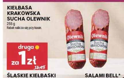 Kiełbasa krakowska sucha z szynki Olewnik +1 wariant