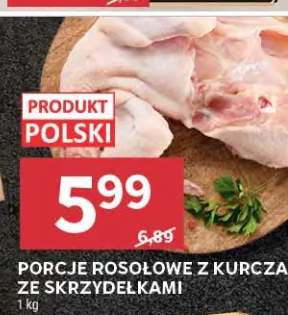 Porcje rosołowe z kurczaka ze skrzydełkami