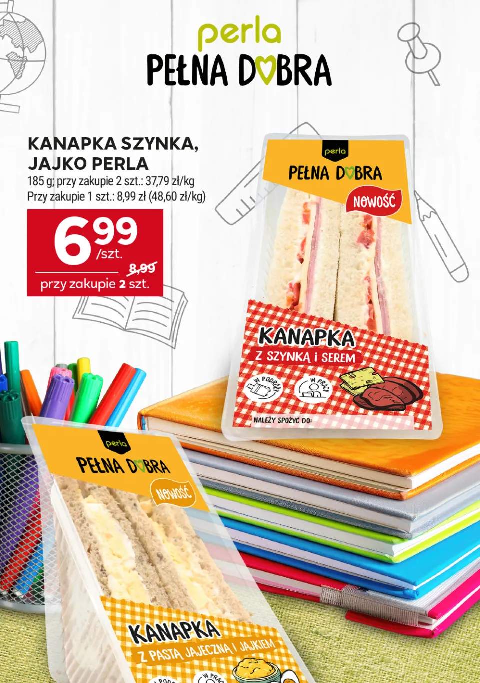 Kanapka jajko Perla +1 wariant