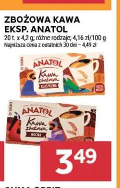 Kawa mielona zbożowa ekspresowa klasyczna Anatol +1 wariant