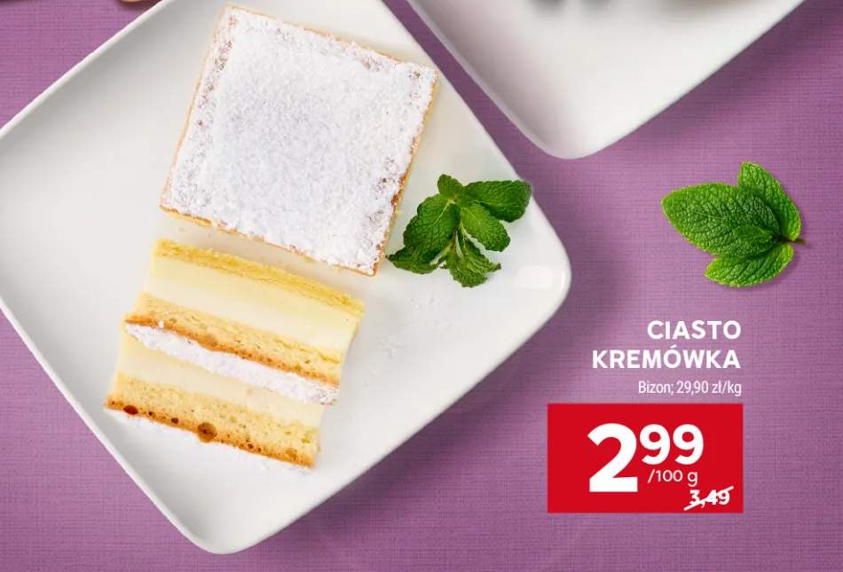 Ciasto kremówka Bizon