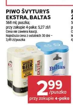 Piwo Švyturys Ekstra +1 wariant