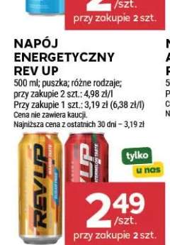 Napój energetyczny Rev Up mango marakuja +1 wariant