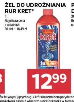 Żel do udrożniania rur Kret