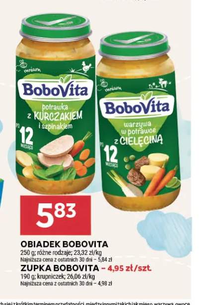 Obiadek BoboVita potrawka z kurczakiem i szpinakiem +1 wariant