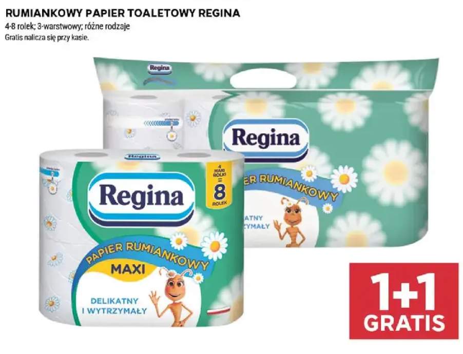Rumiankowy papier toaletowy 3-warstwowy Regina