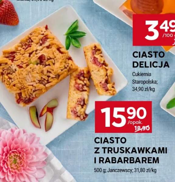 Ciasto z truskawkami i rabarbarem Janczewscy
