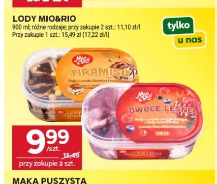 Lody Tiramisu Mio & Rio +1 wariant