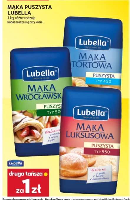 Mąka puszysta wrocławska typ 500 Lubella +2 warianty