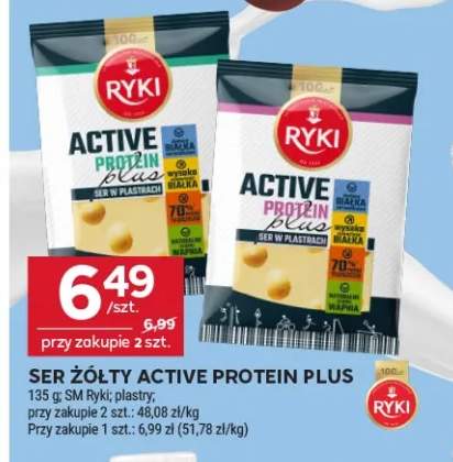 Ser żółty w plastrach Active Protein Plus Ryki