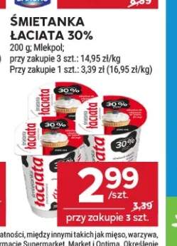 Śmietanka Łaciata 30%