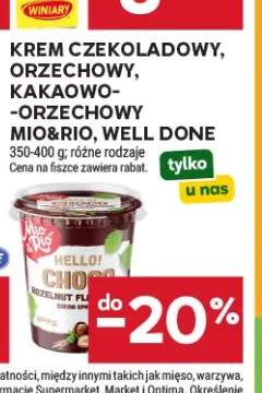 Krem czekoladowy Mio & Rio, Well Done +2 warianty