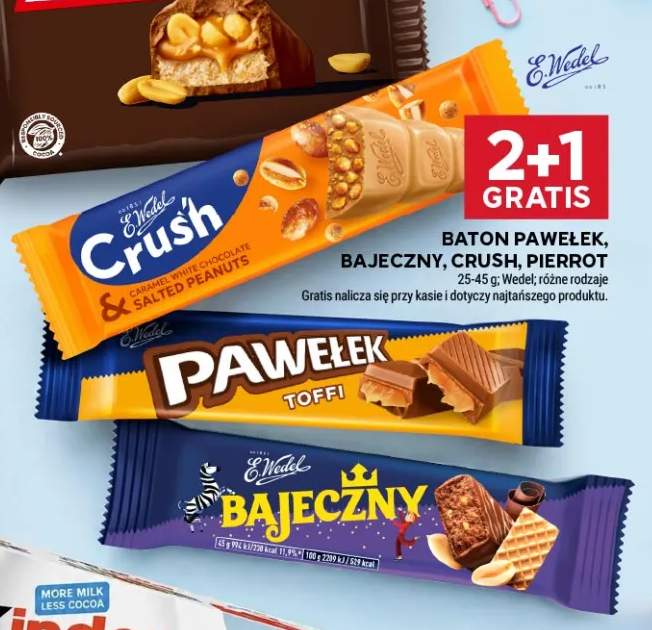 Baton Pawełek E.Wedel +3 warianty