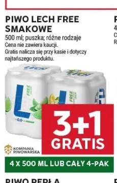 Piwo bezalkoholowe Lech smakowe