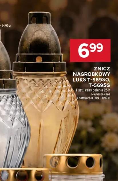 Znicz nagrobkowy Luks T-569SO +1 wariant