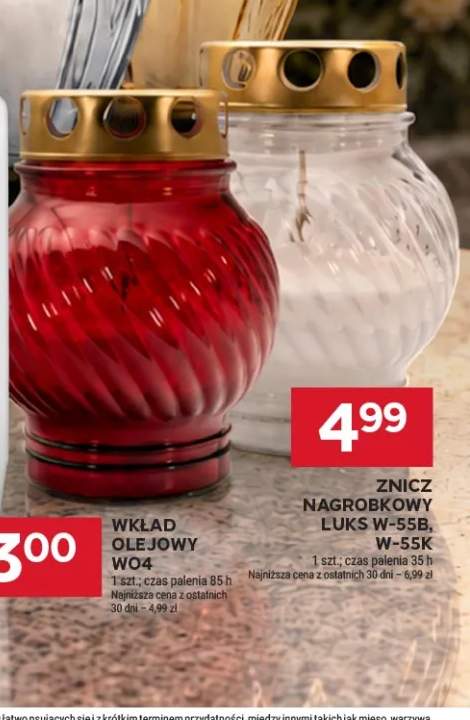 Znicz nagrobkowy Luks W-55B +1 wariant