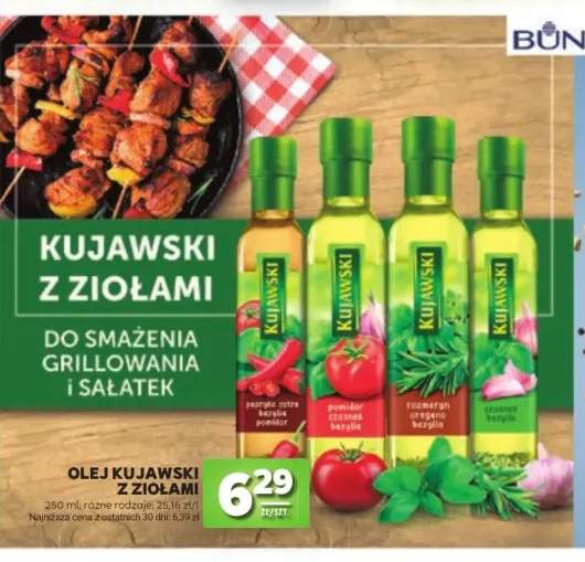 Olej rzepakowy Kujawski z ziołami papryka ostra bazylia pomidor +3 warianty