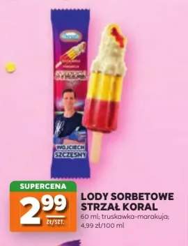Lody sorbetowe Strzał truskawka-marakuja