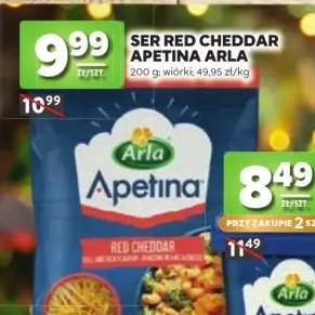 Ser Red Cheddar wiórki Apetina Arla