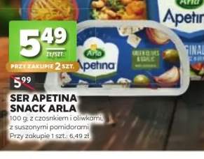 Ser Apetina Snack z czosnkiem i oliwkami Arla +1 wariant
