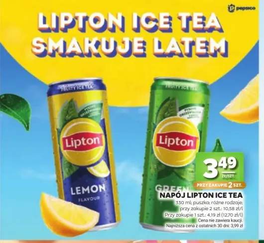 Napój Lipton Ice Tea Lemon +1 wariant