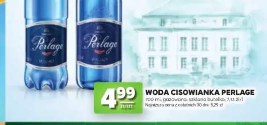 Woda gazowana Cisowianka Perlage szklana butelka