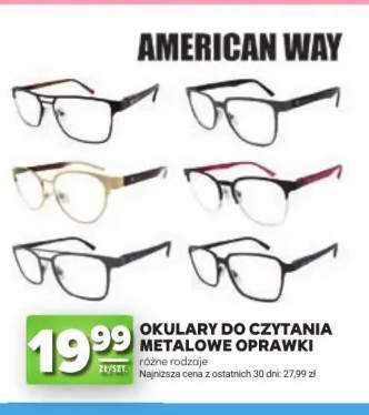 Okulary do czytania metalowe oprawki American Way
