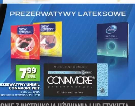 Prezerwatywy Unimil Conamore Wet