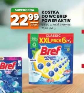 Kostka do WC Bref Power Aktiv cytryna 6-pak
