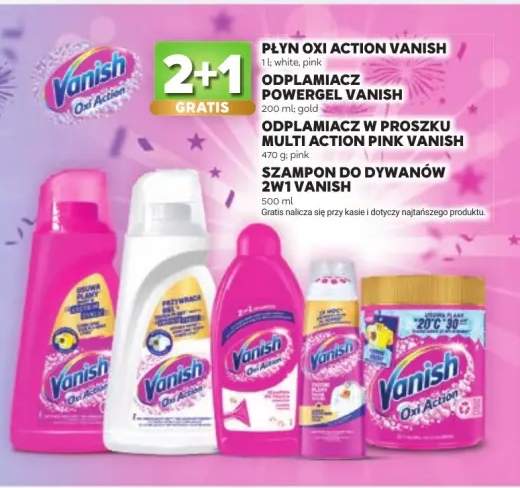 Płyn Oxi Action white Vanish +4 warianty