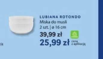Miska do musli 2-pak 16 cm Lubiana Rotondo