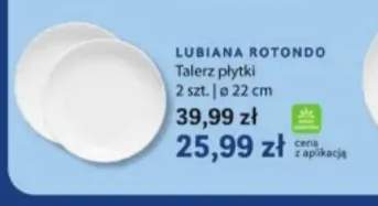 Talerz płytki 2-pak 22 cm Lubiana Rotondo