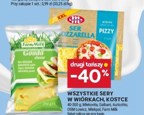 Sery w wiórkach, kostce +3 warianty
