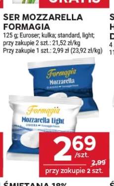 Ser mozzarella Formagia standard