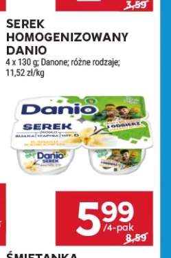 Serek homogenizowany Danio 4-pak