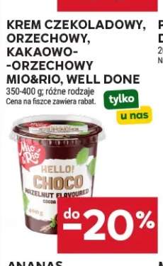 Krem czekoladowy, orzechowy, kakaowo-orzechowy Mio & Rio Well Done