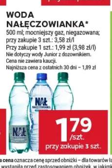 Woda niegazowana Nałęczowianka +1 wariant