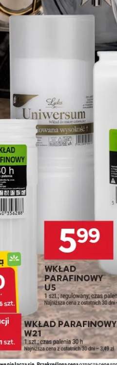 Wkład parafinowy U5 Universum