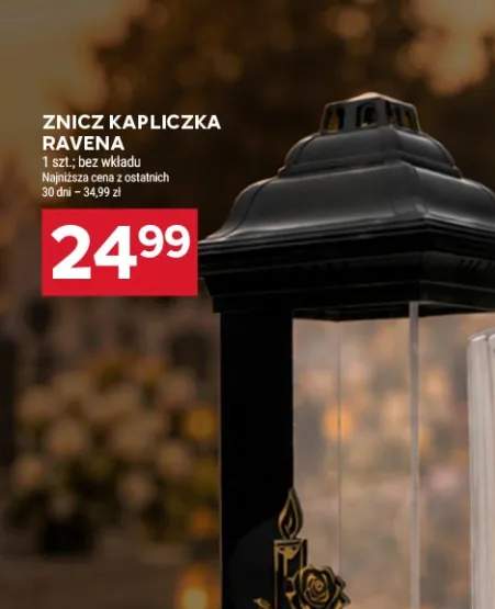Znicz kapliczka Ravena bez wkładu