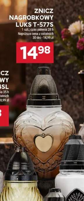 Znicz nagrobkowy Luks T-577S
