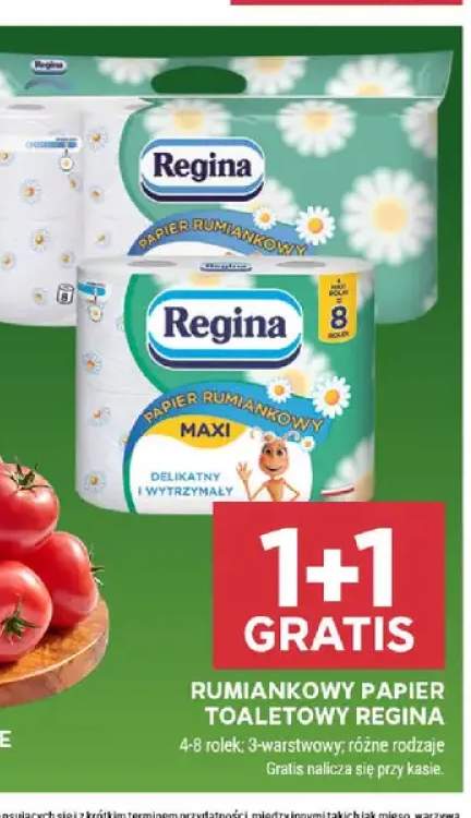 Rumiankowy papier toaletowy Maxi Regina +1 wariant